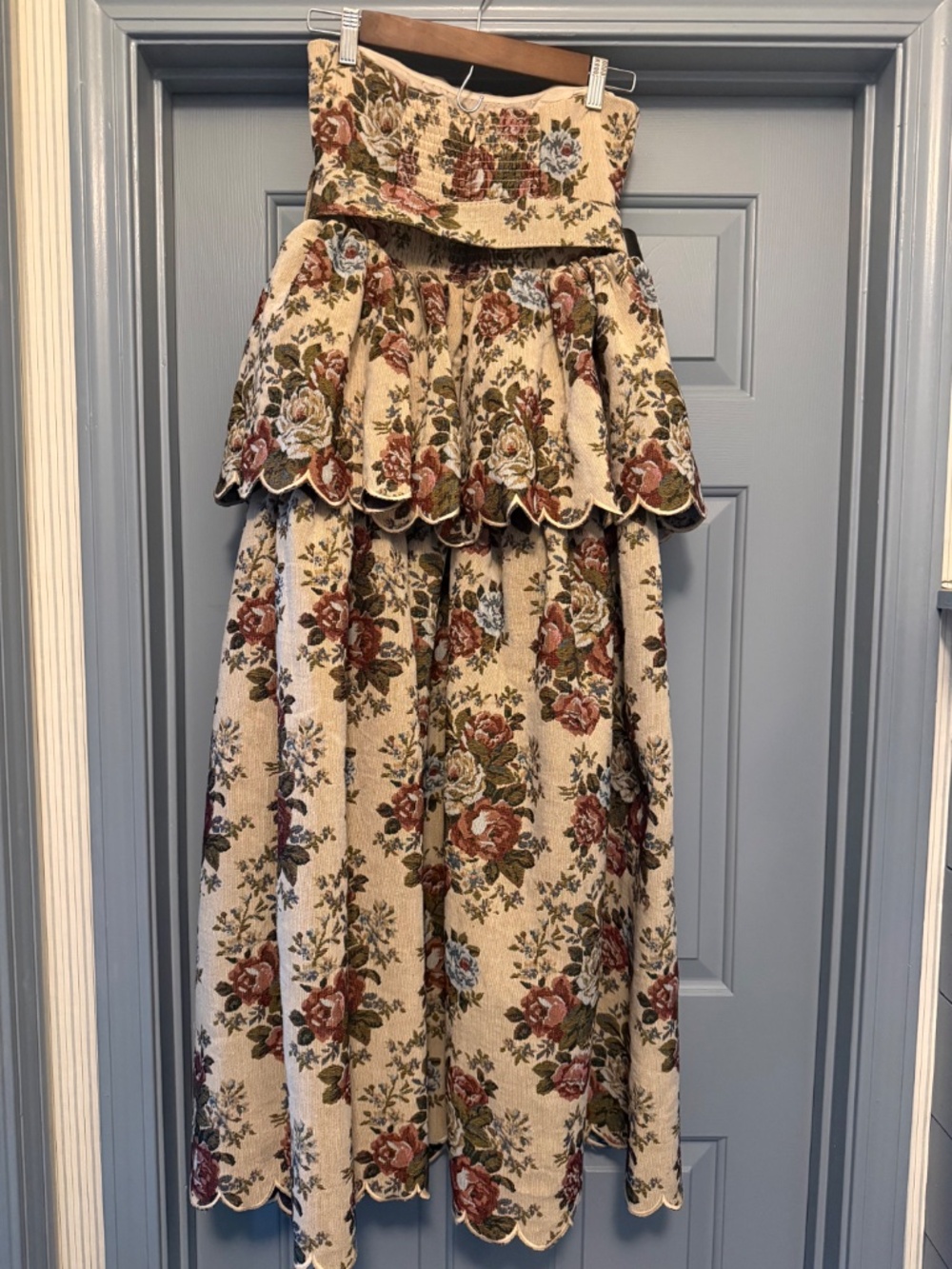 Mable strapless tapestry dress - Picture 6 of 7